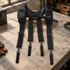 Tool with Side Pockets Padded X-Shaped Work Adjustable for Tradespeople,