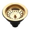 Modern 304 Stainless Steel Kitchen Sink Drain Strainer Stopper with Polished Surface Easy Clean 3-Year Warranty for Hotels
