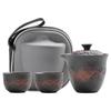 Shangqi Purple Clay Gaiwan Teapot Set