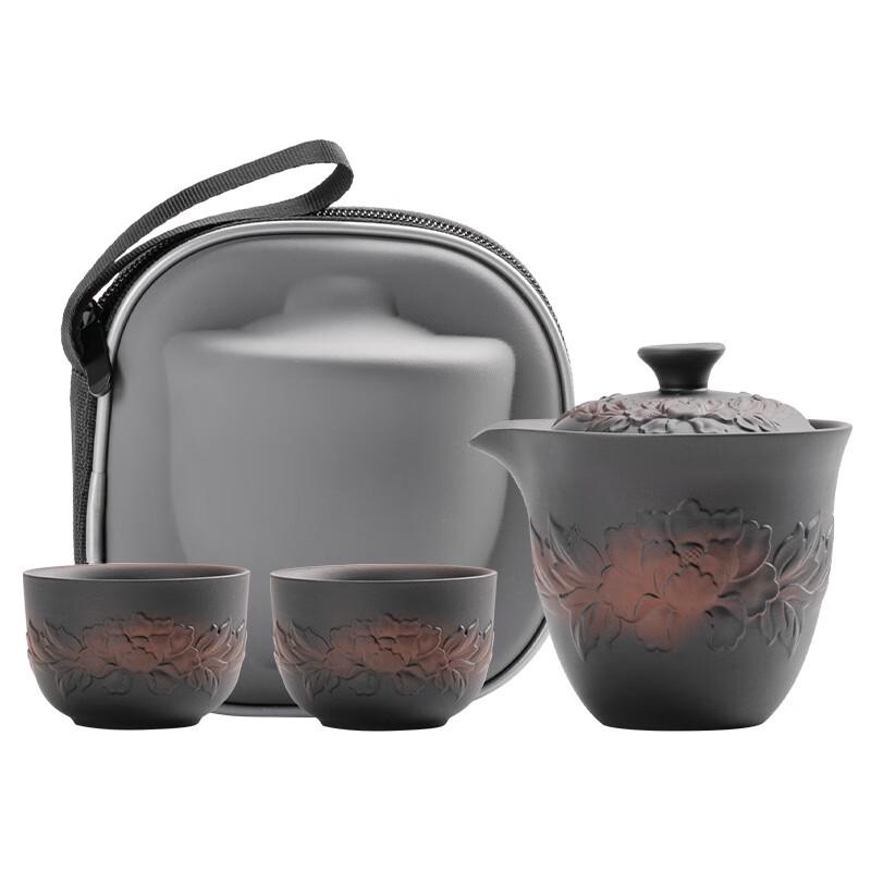 Shangqi Purple Clay Gaiwan Teapot Set