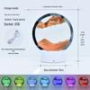 3D Quicksand Hourglass Night Light: Dynamic Atmosphere Lamp for Home, Bedroom, and Desktop Decoration - Ideal Holiday Gift