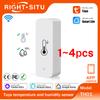 1~4PCS Tuya WiFi Temperature Humidity Sensor Smart Sensor APP Remote Control For Smart Home Support SmartLife Yandex Alexa