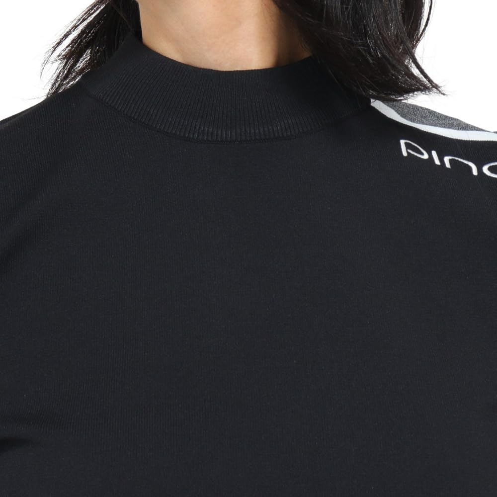 Ping Apparel Long Sleeve High Neck Sweater Golf LL Women's (Side Stripe) / / 622-4275902 010_Black