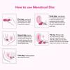 Soft Silicone Lady Cup Reusable Disc Accessories Tampon Pad Alternative Women Health Care Feminine Hygiene