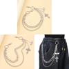 Metal Cross Heart Wing Body Chain With Lobster Clasp For Unisex Adults