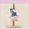 Charming Plush Monster Keychain Doll In Lovely Pink Brown Blue And Yellow Stars