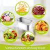 1/9 Size 4 Inch Deep Hotel Pans Anti Clogging Stainless Steel Steam Table Pans Commercial Metal Food Catering Trays