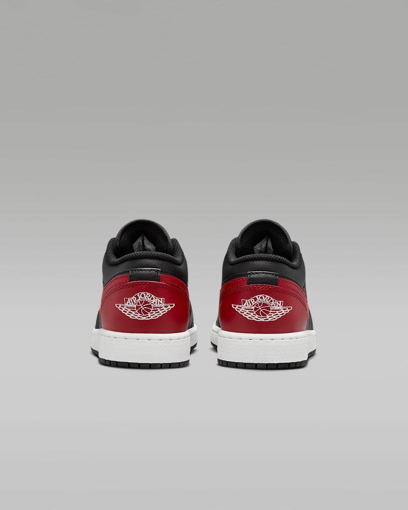 553560-067 Nike GS Air Jordan 1 Low Black Summit White Varsity Red