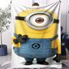 Despicable Me Gru Family Cute Cartoon Print Flannel Blanket for Adult Quality Soft Warm Universal Blanket for Travel Picnic Home