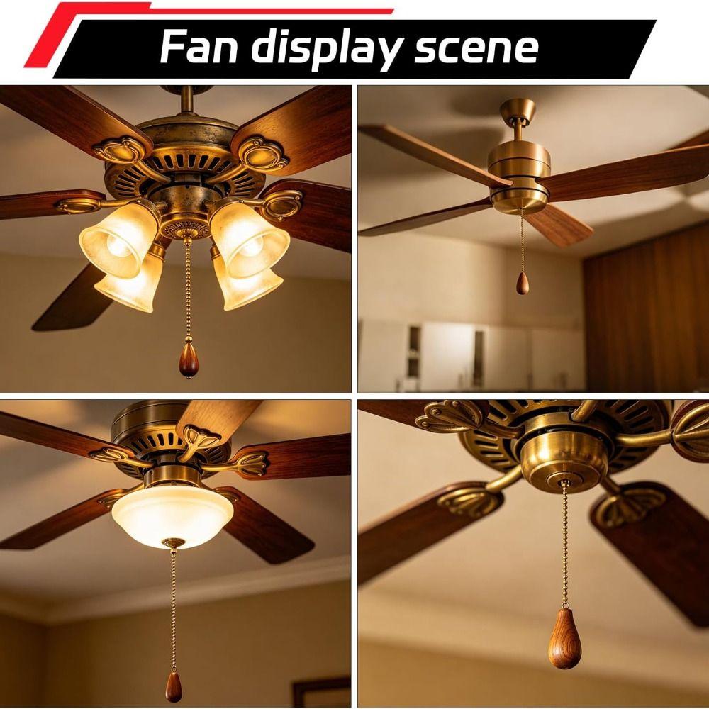 250V 3A 125V 6A Ceiling Fan Switch Two-Wire Pull Chain Switch Fan Light Switch Lighting Repair