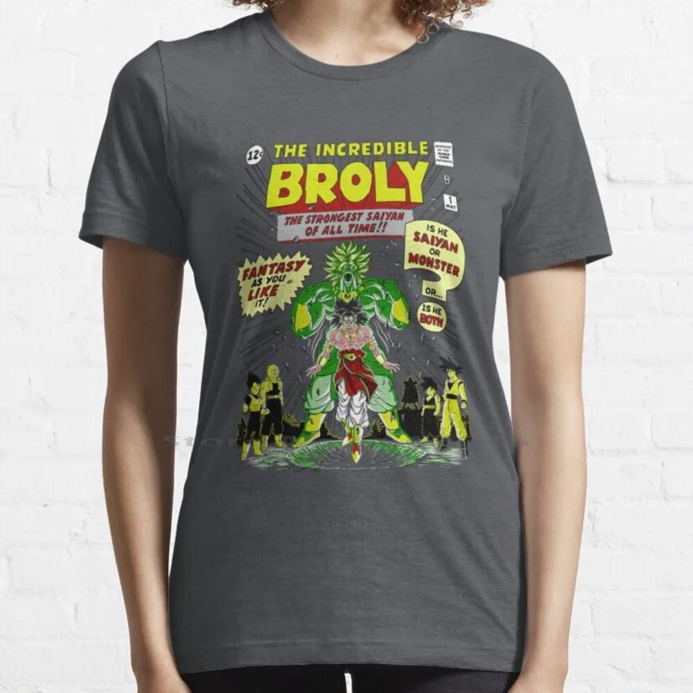 The Incredible Broly T Shirt 100 Cotton Rbrow Super Cartoons Animation Anime Manga Tv Z Broly Idea Quote Sayings Funny Humor