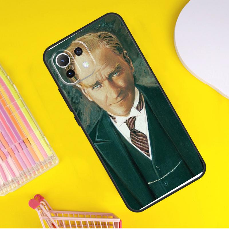 Mustafa Kemal Ataturk Cover For Xiaomi 13 14 Ultra 11T 12T 13T 14T Pro POCO X7 Pro X3 X5 F3 F5 F6 M6 X6 Pro Case