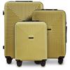 Set of 3 Wings Pc Eco Jackdaw Tea Green Suitcases