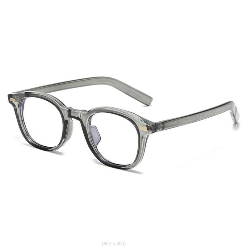 Blue Light Blocking  Oval Myopia Glasses With Degree Black Frame Computer Optical Spectacles Prescription 0 -0.5 -0.75 To -6