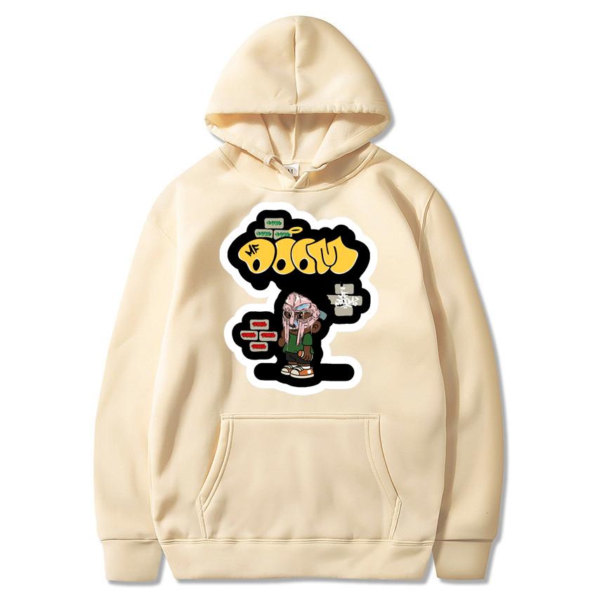 Autumn and winter new warm sportswear anime Harajuku printed pullover casual top men's and women's solid color fashion