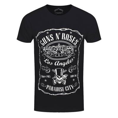 Guns N Roses T-Shirt Paradise City GNR Rockband Neu Schwarz Offiziell