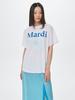 [mardimercredi] T-SHIRT FLOWERMARDI DUO_WHITE BLUE