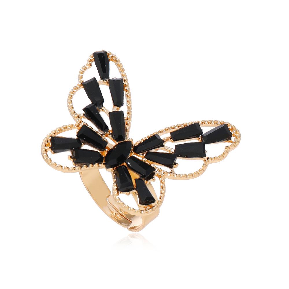 Korean Style Shiny Butterfly Ring - Women's Openable Fairy Index Finger Jewelry