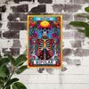 Skeleton Tarot Metal Art Sign Gothic Home Decor Wall Plaque