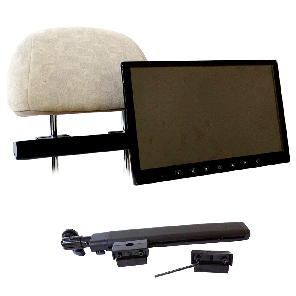 

Кронштейн для монитора подголовника для заднего подголовника и универсальных мониторов, Мониторы, Напанельные мониторы, Крепление, Сверхпрочный [904B] чёрный