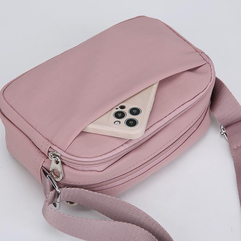 Crossbody Bag for Women Large Capacity Waterproof Nylon Multi Pocket Adjustable Wide Strap Travel Shoulder Satchel Daily Purse