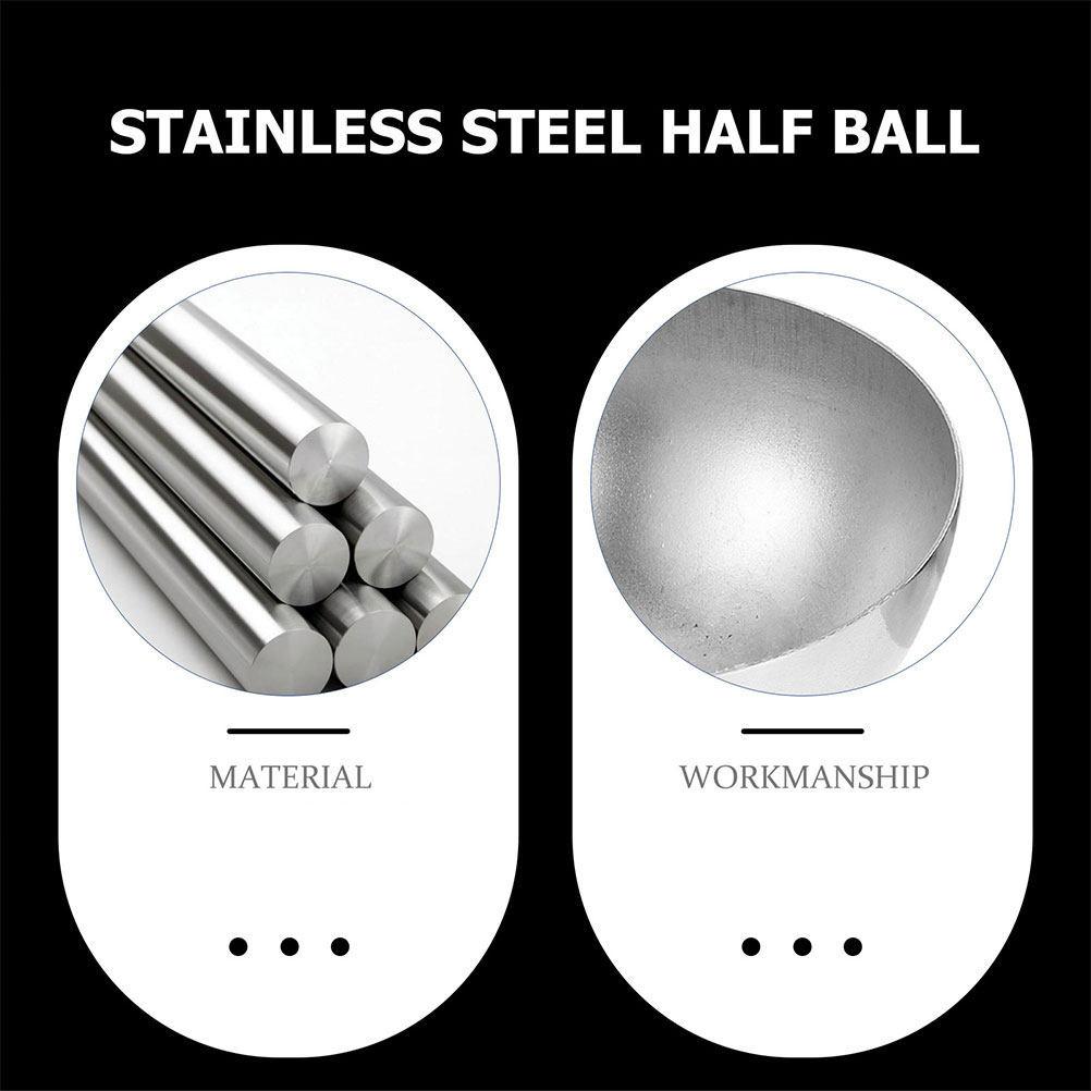 Gazing Hemisphere Ball Stainless Steel Garden Hemisphere Mirror Outdoor Decorative Reflective Globe for Yard and Garden Decor