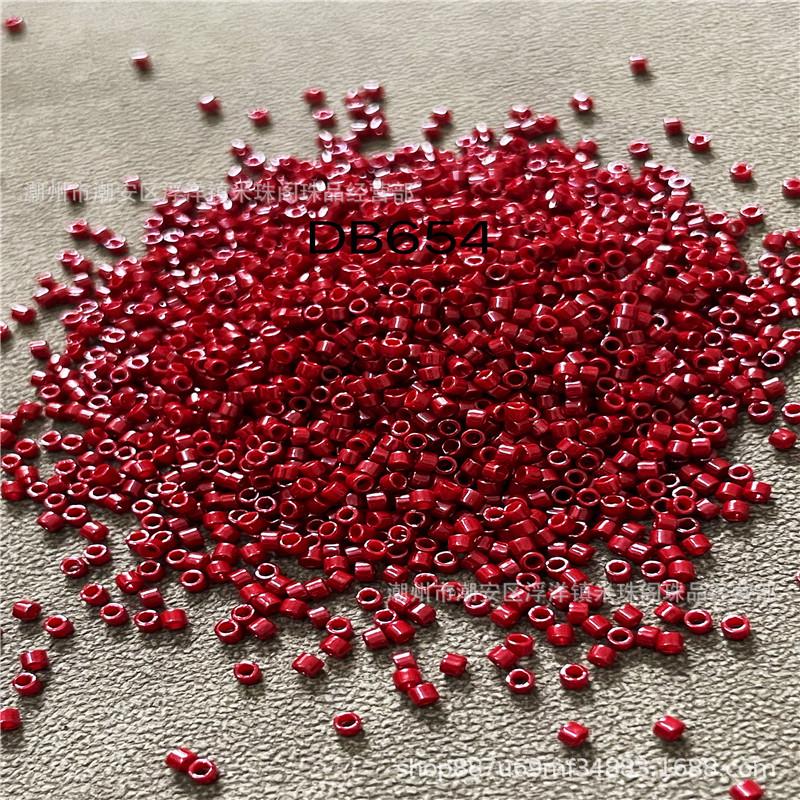 Japanese Miyuki Solid Color Beads, DIY Embroidery Material (DB651-665)