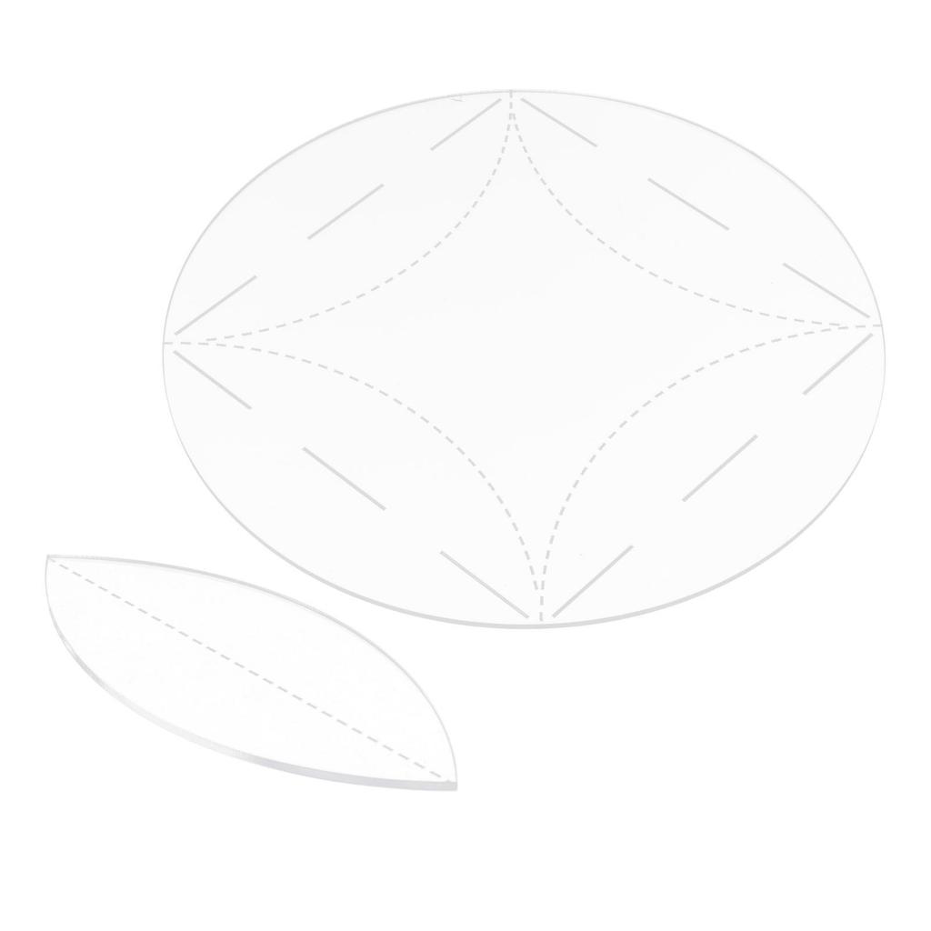 Circle Cutting Template for Quilts, Acrylic Material, Handy Sewing Accessories