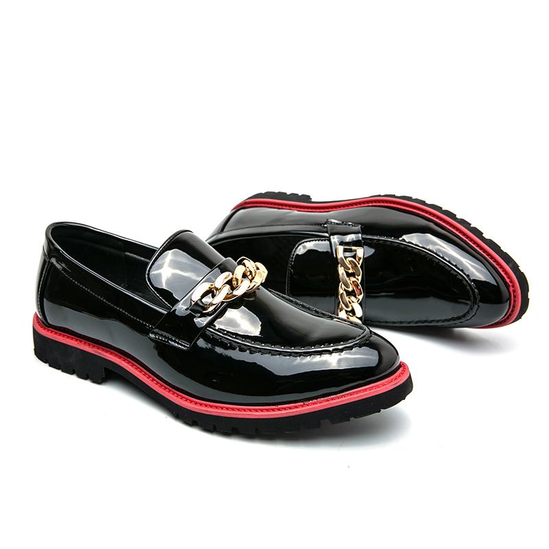 

2024 Весна Роскошные Брендовые Мокасины с Металлическими Полосками Мужские Повседневные Туфли Без Застежек Мужские Мокасины Кожаные Туфли Большие Размеры 38-48 Обувь Для Вождения 48 чёрный