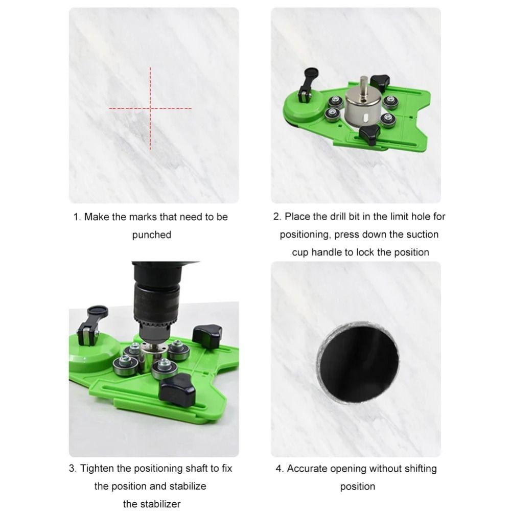 Suction Cup Guide Openings Locator Core Bit Drill Guide Glass Tile Hole Locator  Woodworking