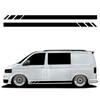 Side Stripes Stickers 2pcs Accessories Black Campervan