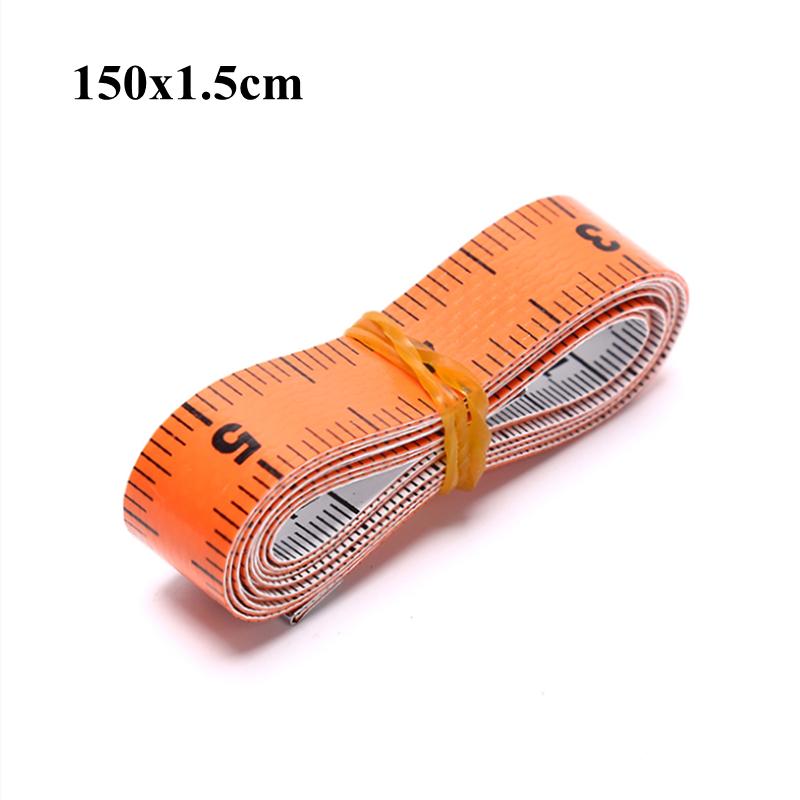 1PC 60in 150cm Body Measuring Ruler Sewing Tailor Tape Measure Mini Soft Flat Ruler Centimeter Meter Sewing Measuring Tape