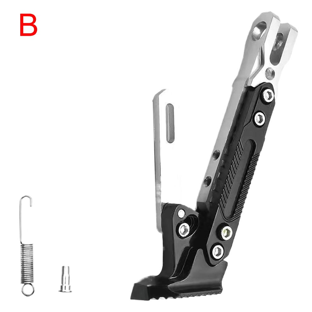 Adjustable Parking Tripod Foot Brace CNC Aluminum Alloy Construction For Motorcycle Off Road Vehicle And Bicycle Universal