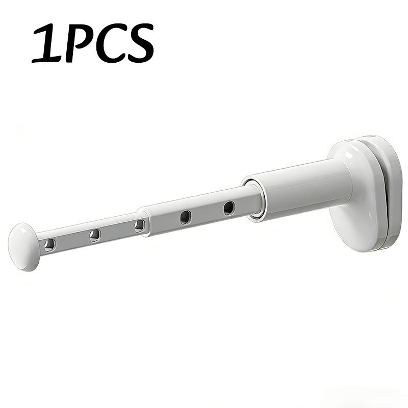 1-3pc Travel Telescopic Clothes Rack Adjustable Window Frame Drying Rack No Drill Portable Retractable Clothes Hang Drying Racks