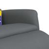 Massage Chair with Footrest Grey Artificial Leather