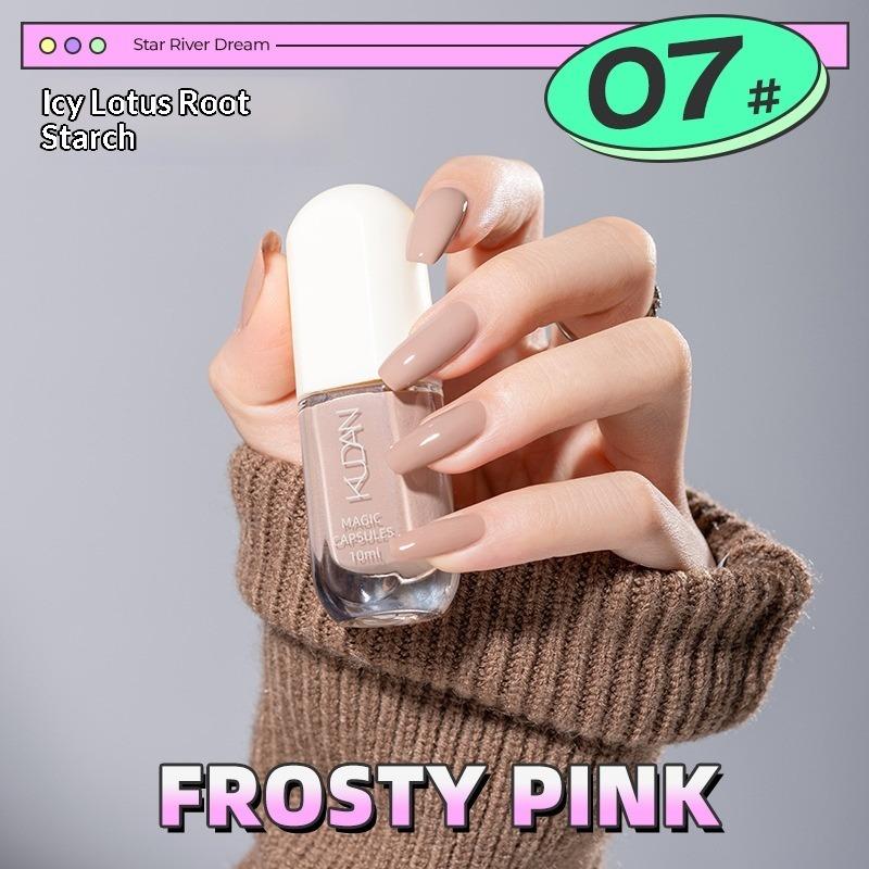 No-bake, Quick-drying, Odorless, Fine Glitter, Sparkly, Nude, Water-based, Peel-off Nail Polish.