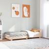 VidaXL Bed Frame with Headboard 90x190 Cm Solid Pine Wood, Bedroom Furniture, Slatted Base, Wooden Bed, Bed, Single Bed 850749