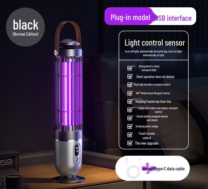 Wall-Mounted Indoor/Outdoor Mosquito Killer Lamp with Light Control