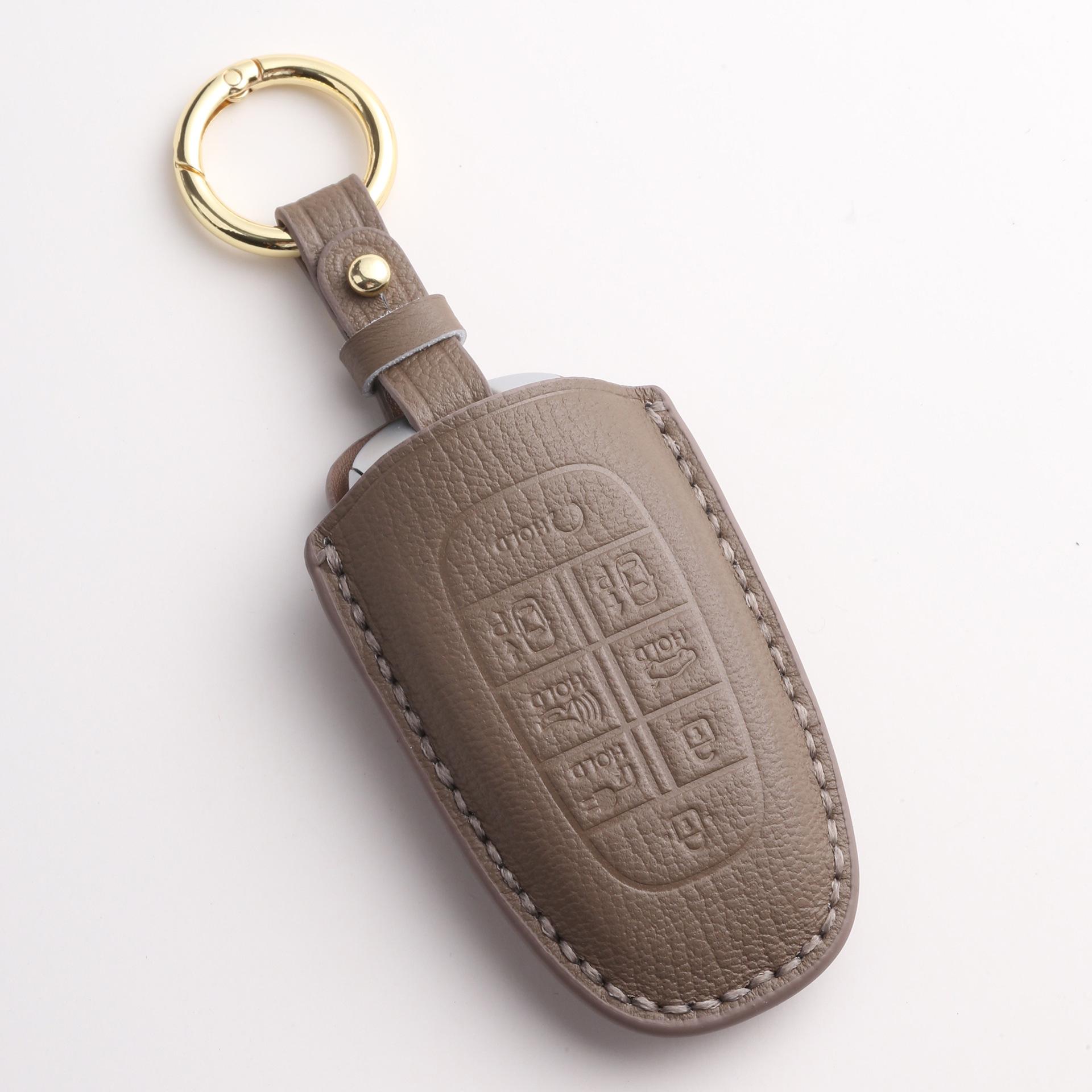 

Cross-Border Hot-Selling Key Sets Are Suitable For Beijing Hyundai Motor Leather Pure Handmade High-End Keychains