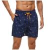 Fashion Men Breathable Trunks Pant Leaves Print Swimwear Beach Shorts Slim Wear