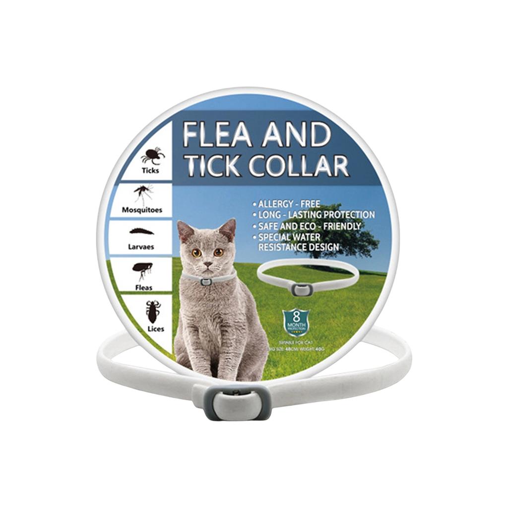 Flea And Tick Collar - 8 Months , -Free, Water Proof & Adjustable With Multiple Color Options For Cats
