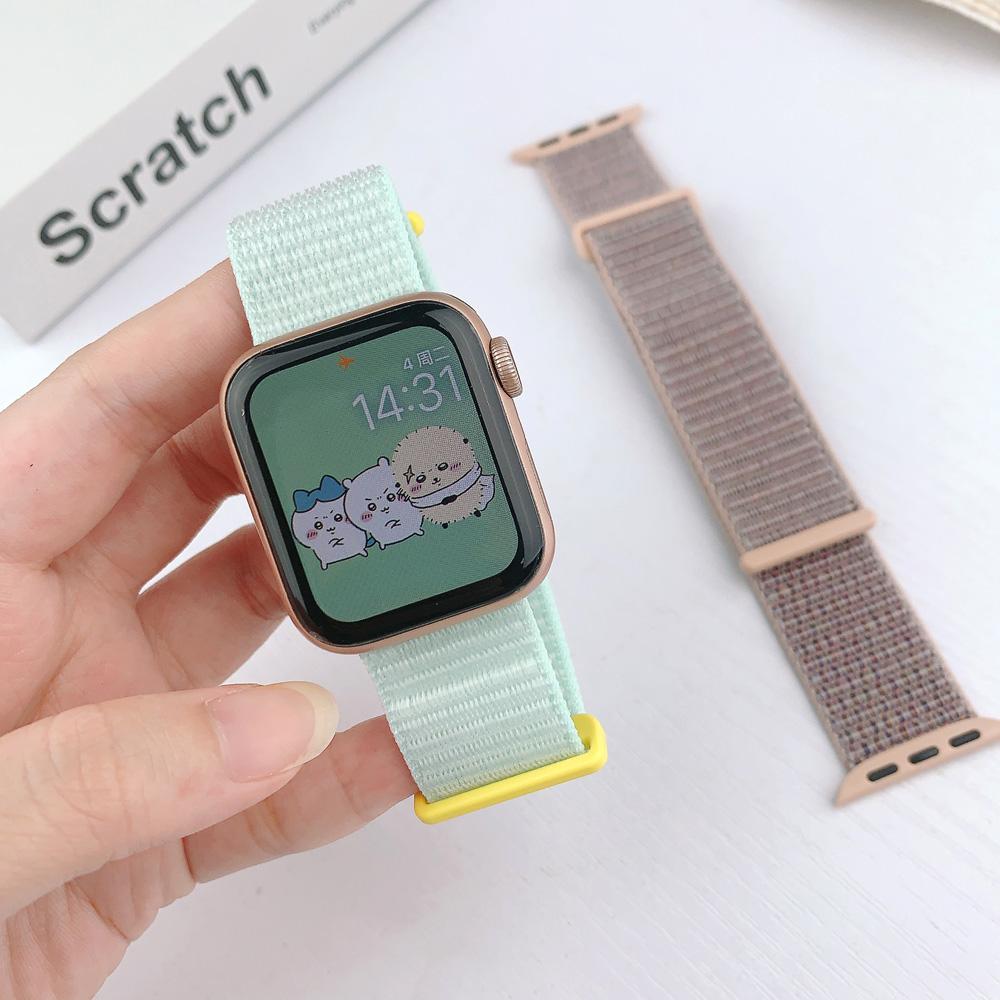 Nylon Loop Strap for Apple Watch Serise 11 Band 46mm 40mm 44mm 45mm 42mm 41mm 38mm Smart Belt Bracelet for IWatch Ultra3 49mm Serise10/9/8/7/6/SE3/5/4
