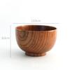 Japanese Retro Jujube Wooden Bowl Handmade Wooden Rice Bowl Children's Solid Wood Bowl Large Noodle Soup Bowl Household Tableware