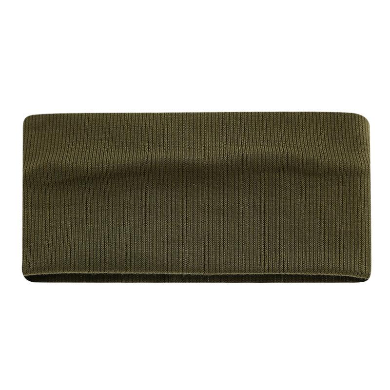 

Wide Non Slip Turban Head Wraps For Women, Soft Elastic Hair Bands for Sports Yoga Running Gym зелений