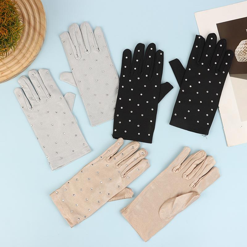 1 par skinnende kunstløphansker votter vaskbare hansker hurtigtørkende voksen skøyteoppvisning