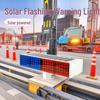 LED Solar Protection Flashing Red/Blue Warning Light for Road Construction and Barrier Signals.