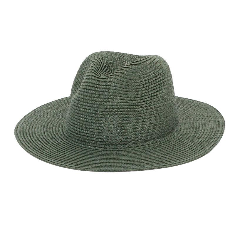 25-Farben Outdoor Vintage Stroh Cowboyhut für Reise und Strand Sonnenschutz