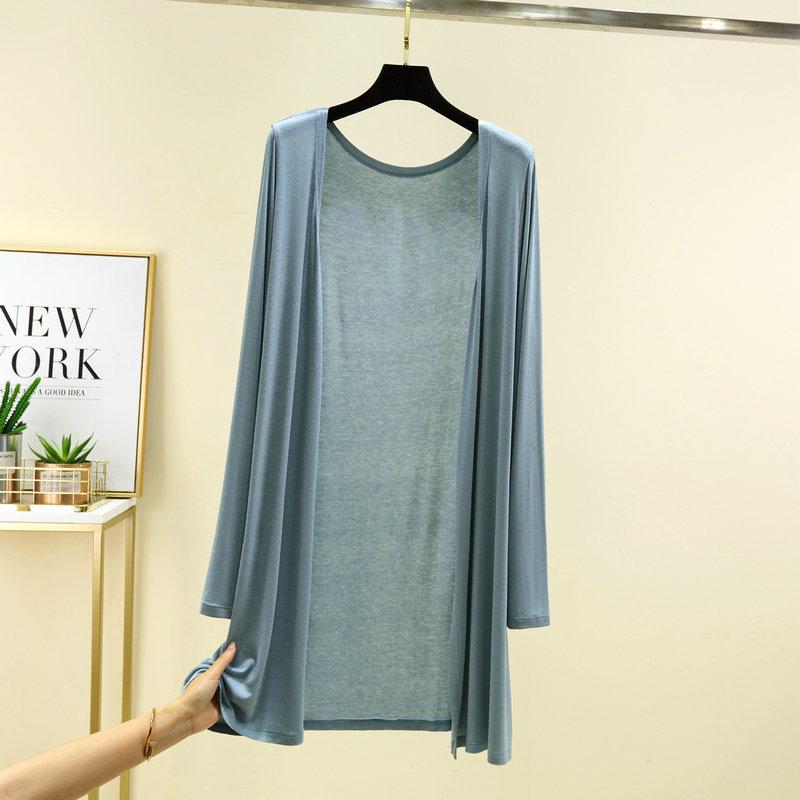 

Кардиган модальний середньої довжини: Жіноча весняно-літня шаль, що закриває стегна та захищає від сонця, для кондиціонованих приміщень і пляжу. One Size