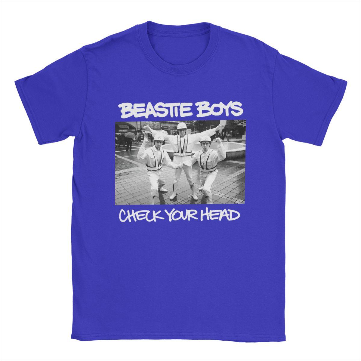 

Чоловічі футболки Beastie Boys Смішні 100% бавовняні футболки з коротким рукавом Футболка з круглим вирізом Літо S