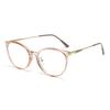 Fashion Premium TR90 Round Women's Glasses Frame Ultralight Anti-Slip Alloy Legs for Urban Chic & Commute Style